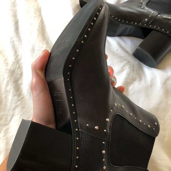 Napoleoni leather studded chelsea boots - Picture 8 of 8